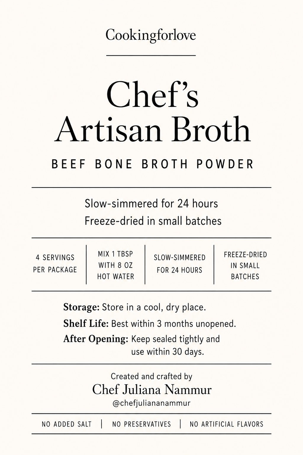 artisan bone broth powder